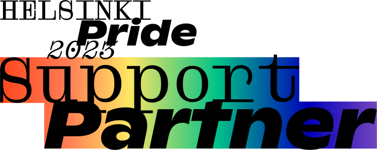 Helsinki Pride 2023 Support partner -logo.