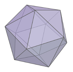 TEK 4 -lehden pulmaan numero 4 liittyvä ikosaedri.