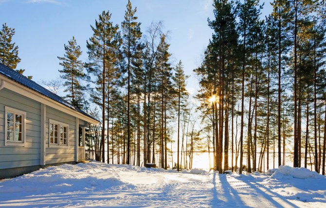 Mökkimaisema