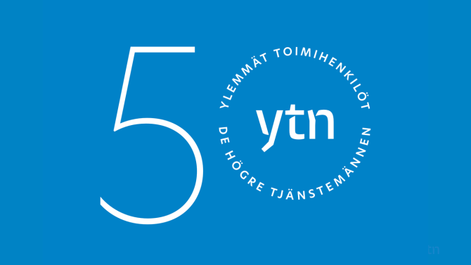 Kuvassa lukee YTN 50 vuotta.