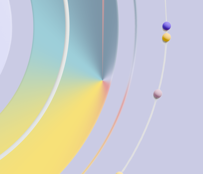 Kuvassa värikkäitä kaaria.