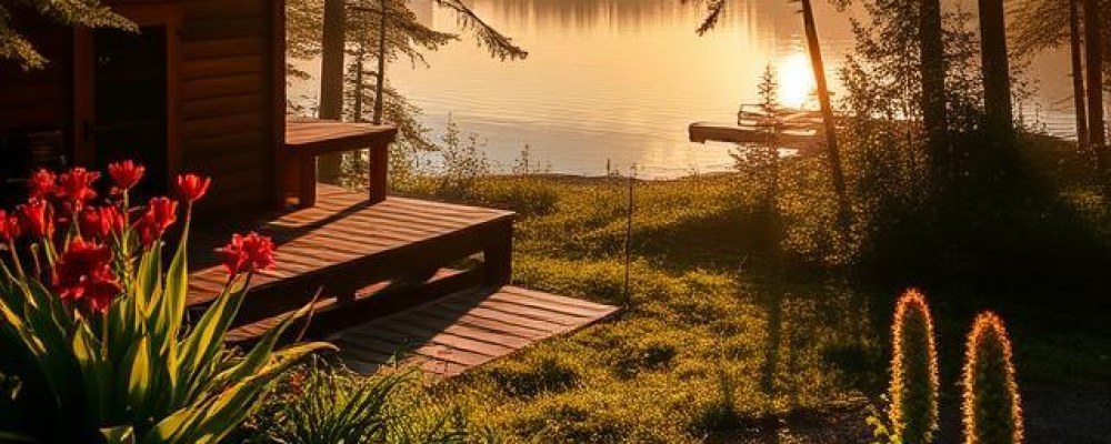 vene, kesäilta, auringonlasku