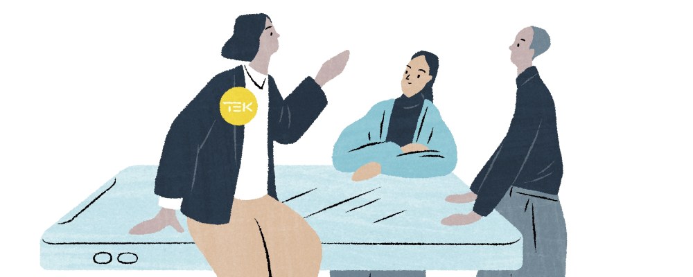 TEKin vaalit 2026, kuvitus, Outi Kainiemi.