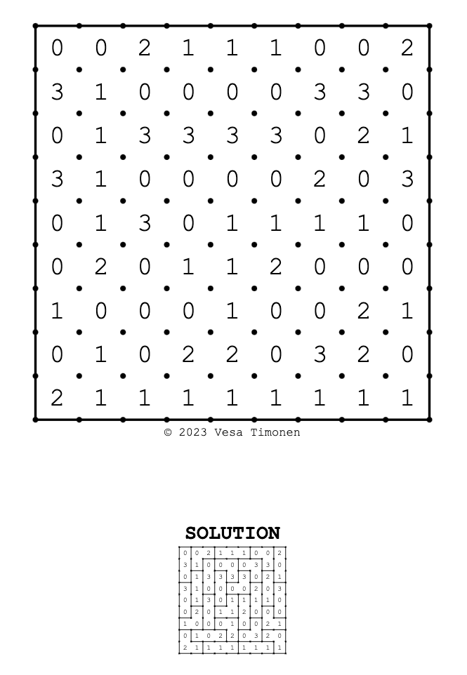 Divisium-3 helppo 9 x 9.